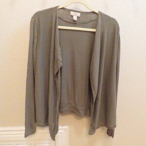 Loft Olive Green Cardigan - L